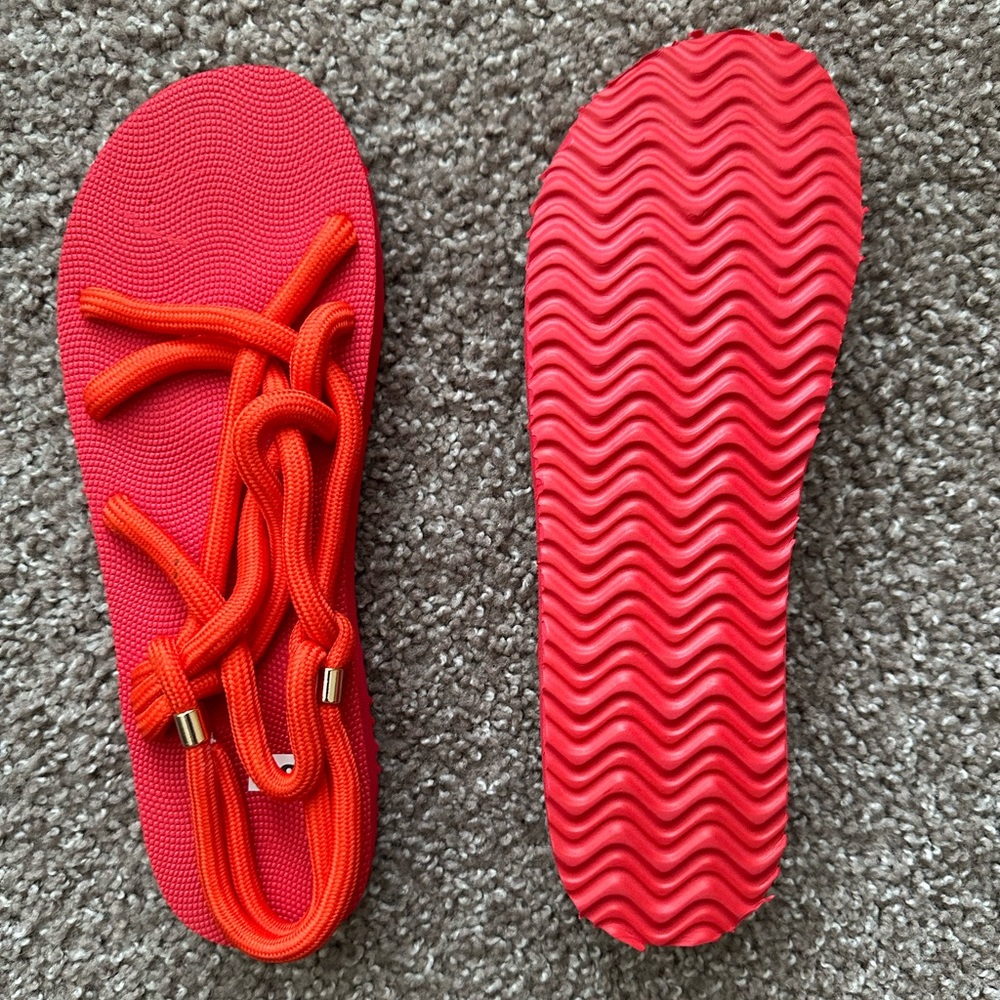 Red Rope Sandals